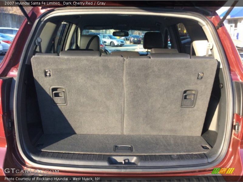 Dark Cherry Red / Gray 2007 Hyundai Santa Fe Limited