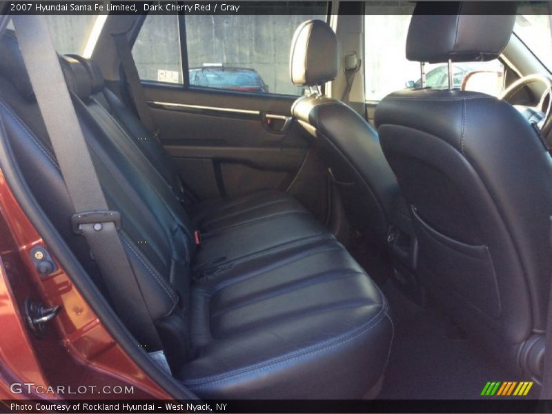 Dark Cherry Red / Gray 2007 Hyundai Santa Fe Limited