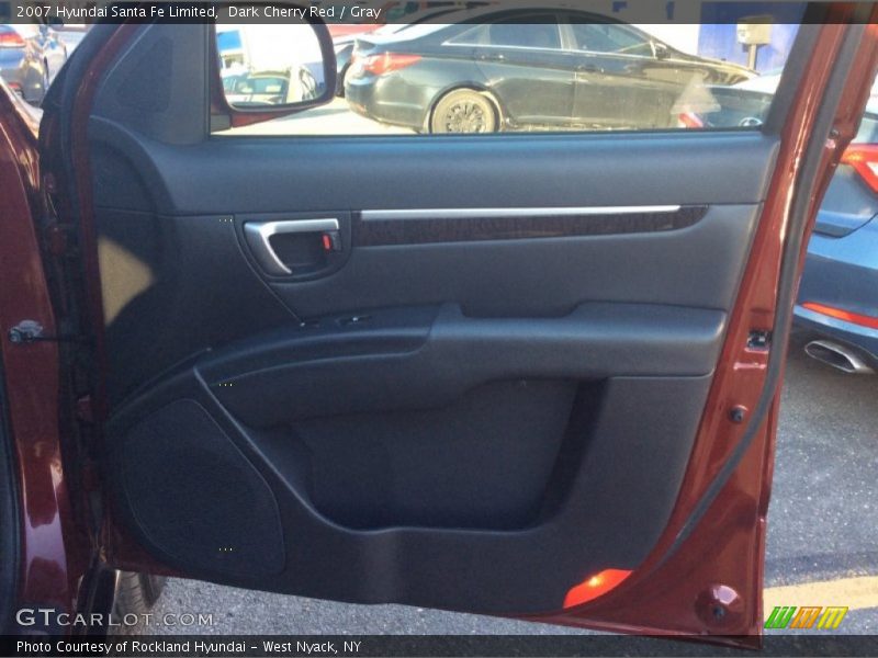 Dark Cherry Red / Gray 2007 Hyundai Santa Fe Limited