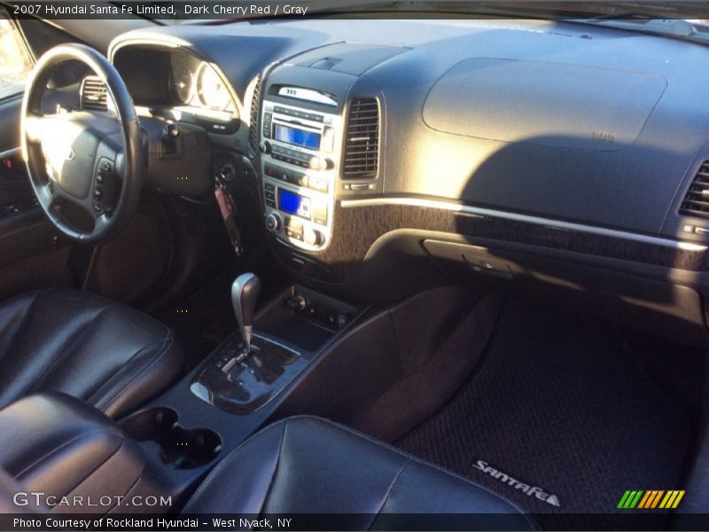 Dark Cherry Red / Gray 2007 Hyundai Santa Fe Limited