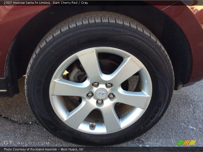 Dark Cherry Red / Gray 2007 Hyundai Santa Fe Limited