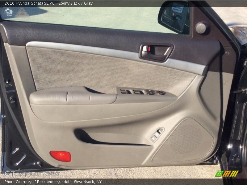 Ebony Black / Gray 2010 Hyundai Sonata SE V6