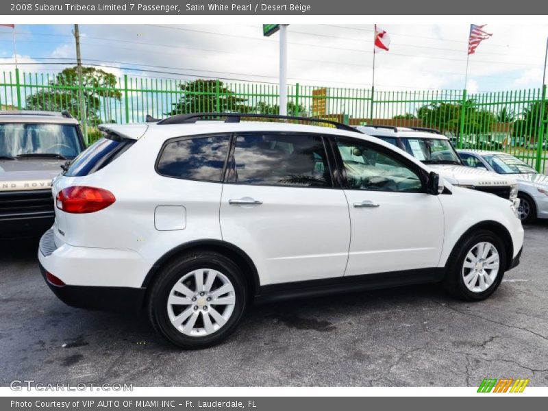 Satin White Pearl / Desert Beige 2008 Subaru Tribeca Limited 7 Passenger