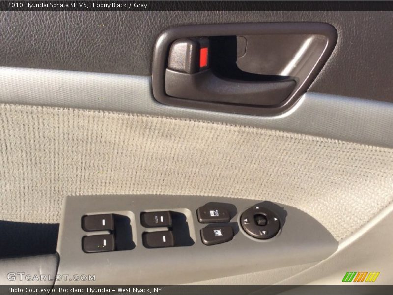 Ebony Black / Gray 2010 Hyundai Sonata SE V6