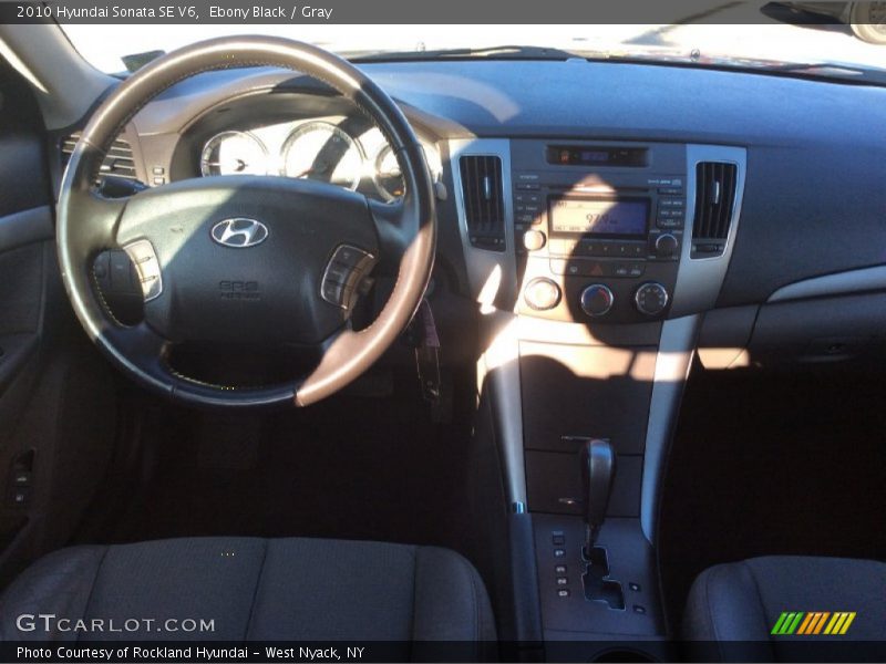 Ebony Black / Gray 2010 Hyundai Sonata SE V6