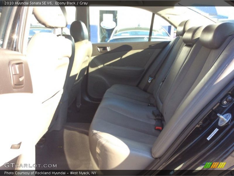 Ebony Black / Gray 2010 Hyundai Sonata SE V6