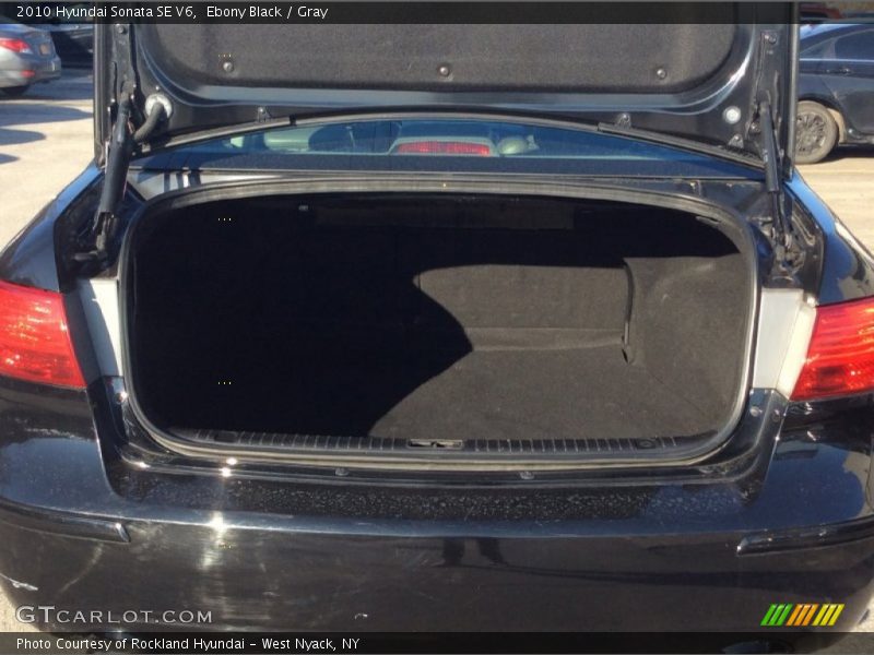 Ebony Black / Gray 2010 Hyundai Sonata SE V6