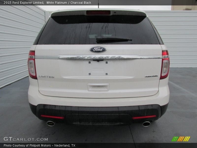 White Platinum / Charcoal Black 2015 Ford Explorer Limited