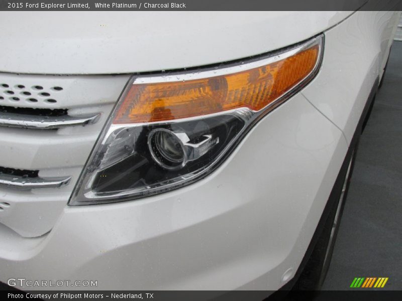 White Platinum / Charcoal Black 2015 Ford Explorer Limited