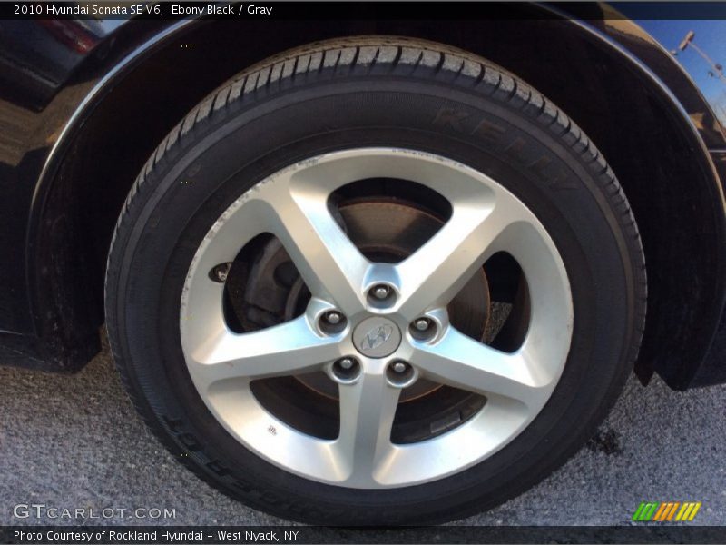 Ebony Black / Gray 2010 Hyundai Sonata SE V6