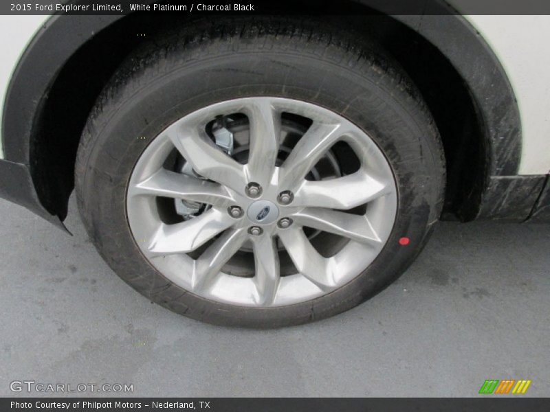 White Platinum / Charcoal Black 2015 Ford Explorer Limited
