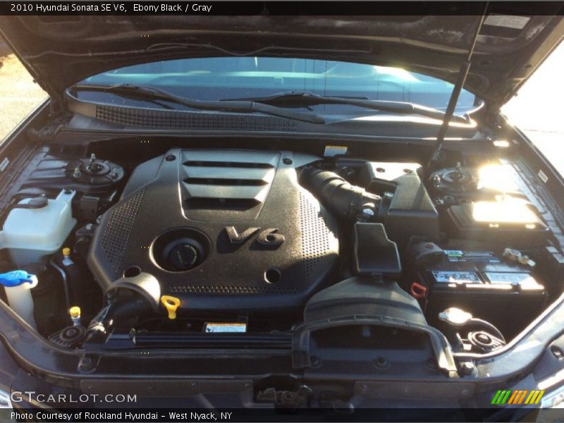 Ebony Black / Gray 2010 Hyundai Sonata SE V6
