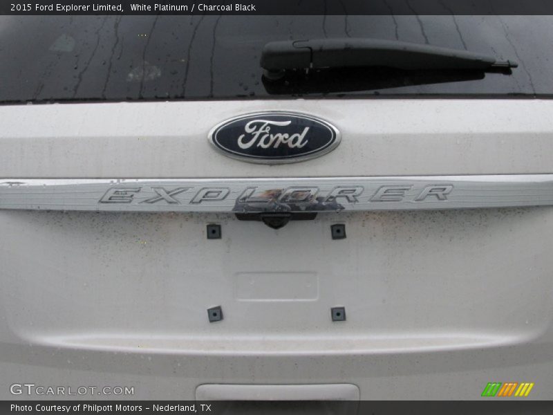 White Platinum / Charcoal Black 2015 Ford Explorer Limited