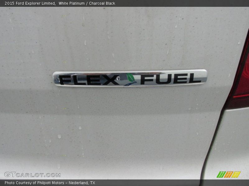 White Platinum / Charcoal Black 2015 Ford Explorer Limited