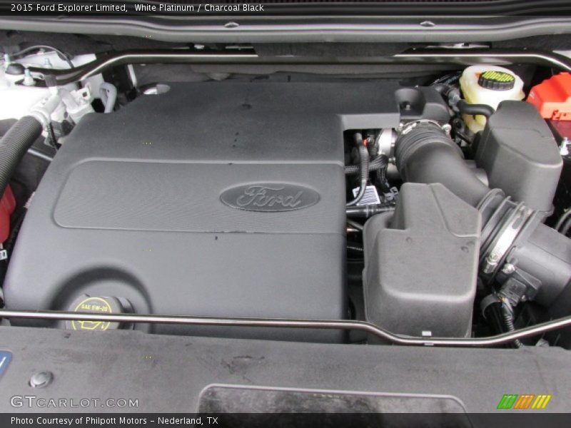 White Platinum / Charcoal Black 2015 Ford Explorer Limited