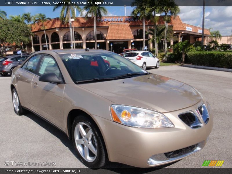 Sedona Beige Metallic / Light Taupe 2008 Pontiac G6 V6 Sedan