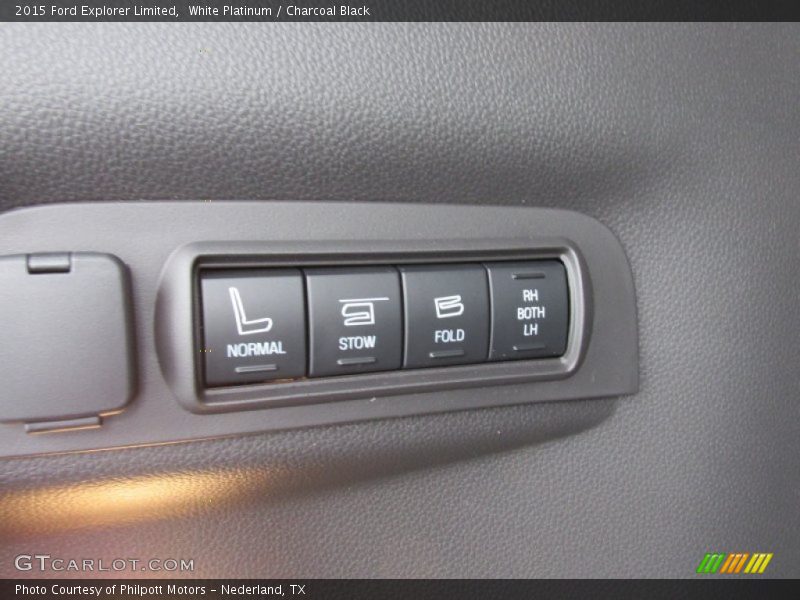 White Platinum / Charcoal Black 2015 Ford Explorer Limited