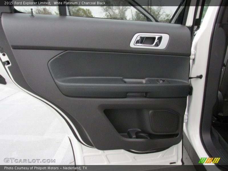 White Platinum / Charcoal Black 2015 Ford Explorer Limited