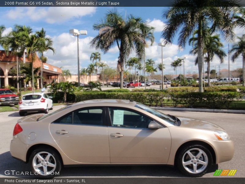 Sedona Beige Metallic / Light Taupe 2008 Pontiac G6 V6 Sedan
