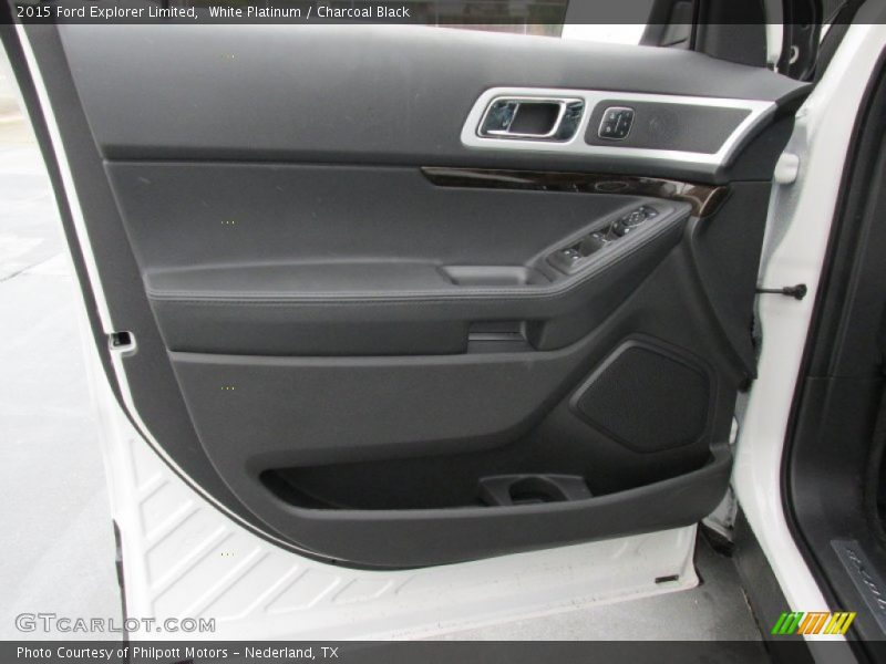 White Platinum / Charcoal Black 2015 Ford Explorer Limited