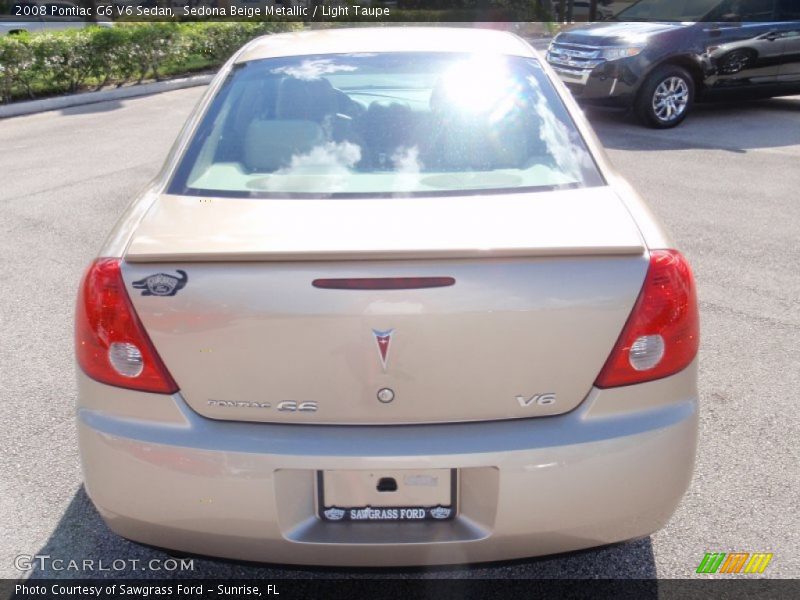 Sedona Beige Metallic / Light Taupe 2008 Pontiac G6 V6 Sedan