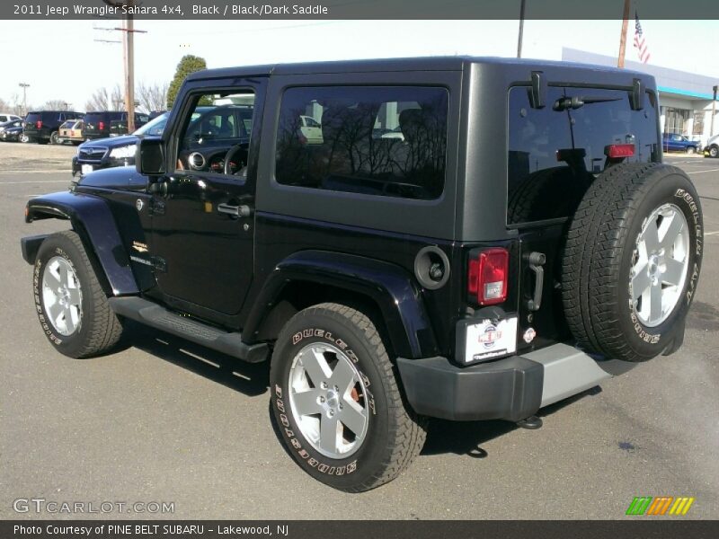Black / Black/Dark Saddle 2011 Jeep Wrangler Sahara 4x4
