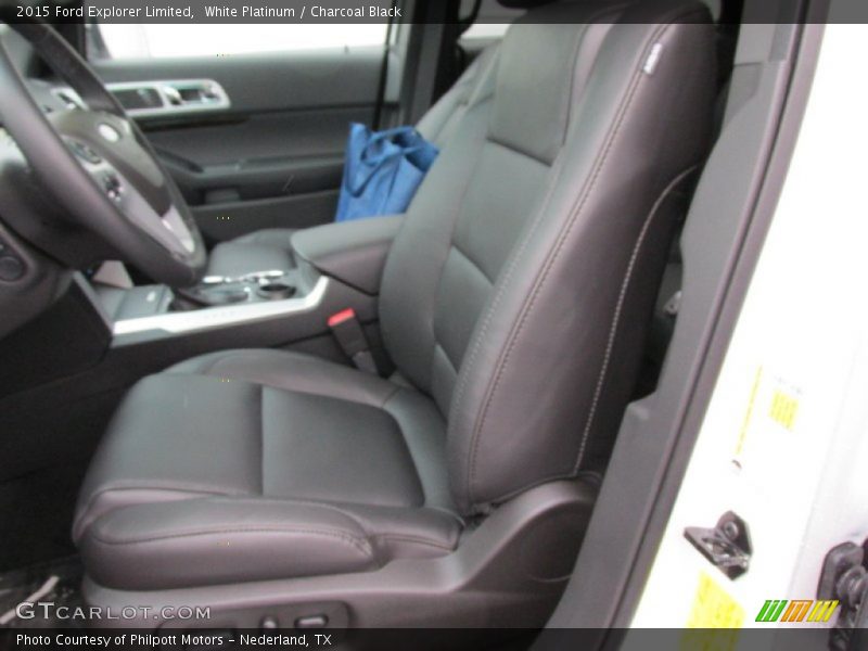 White Platinum / Charcoal Black 2015 Ford Explorer Limited
