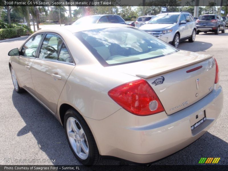 Sedona Beige Metallic / Light Taupe 2008 Pontiac G6 V6 Sedan