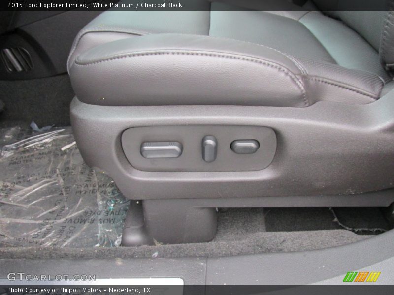 White Platinum / Charcoal Black 2015 Ford Explorer Limited