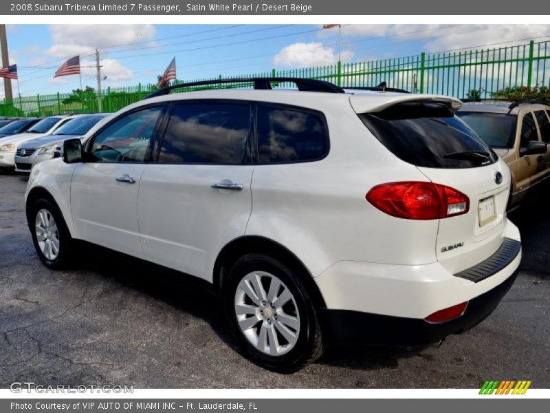 Satin White Pearl / Desert Beige 2008 Subaru Tribeca Limited 7 Passenger