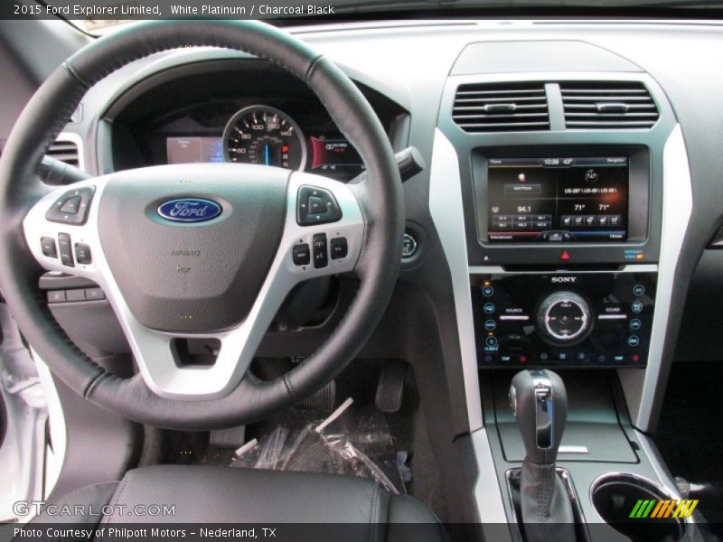White Platinum / Charcoal Black 2015 Ford Explorer Limited