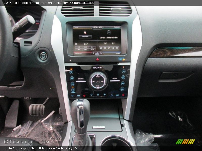 White Platinum / Charcoal Black 2015 Ford Explorer Limited