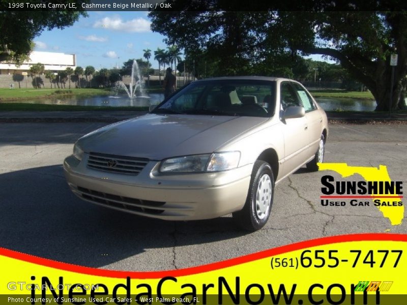 Cashmere Beige Metallic / Oak 1998 Toyota Camry LE