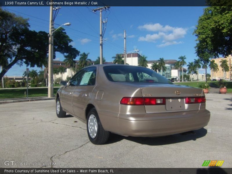 Cashmere Beige Metallic / Oak 1998 Toyota Camry LE