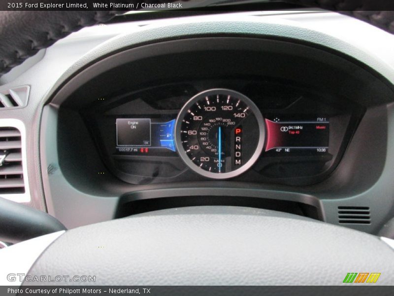 White Platinum / Charcoal Black 2015 Ford Explorer Limited