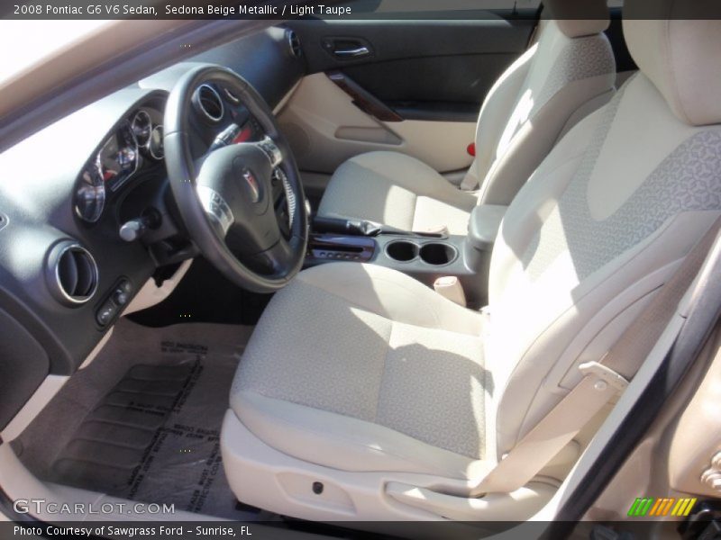 Sedona Beige Metallic / Light Taupe 2008 Pontiac G6 V6 Sedan