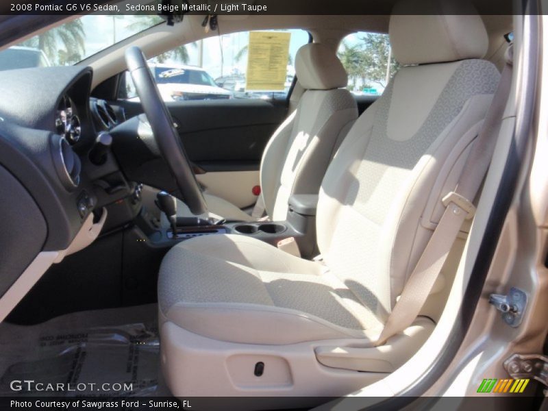 Sedona Beige Metallic / Light Taupe 2008 Pontiac G6 V6 Sedan