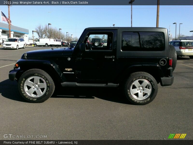Black / Black/Dark Saddle 2011 Jeep Wrangler Sahara 4x4