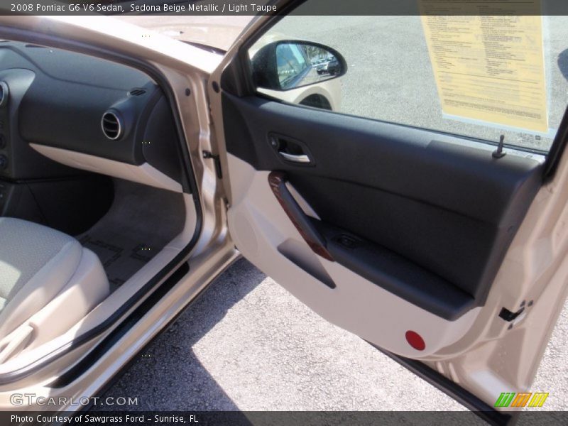 Sedona Beige Metallic / Light Taupe 2008 Pontiac G6 V6 Sedan
