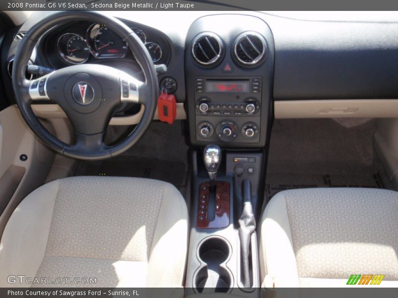 Sedona Beige Metallic / Light Taupe 2008 Pontiac G6 V6 Sedan