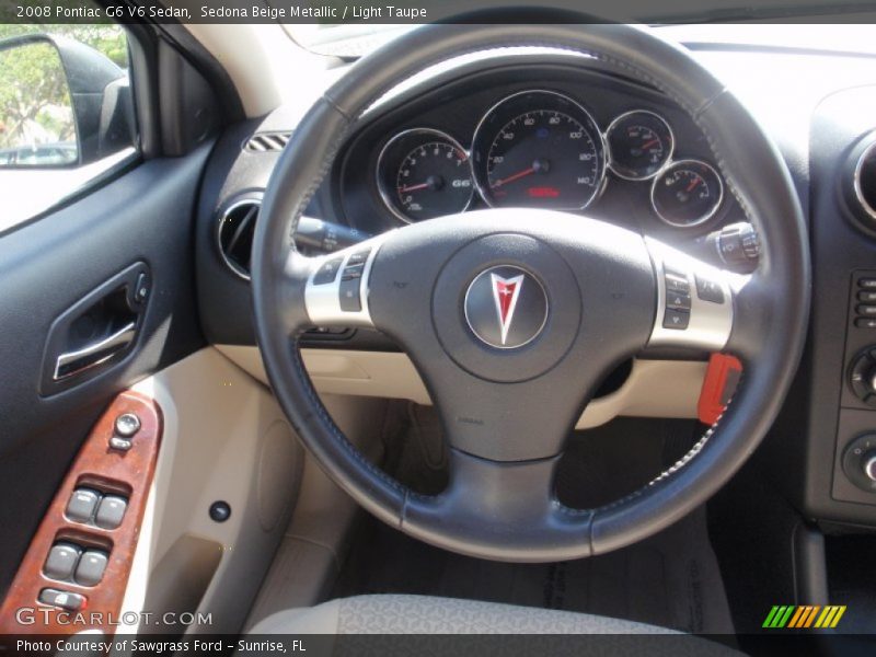 Sedona Beige Metallic / Light Taupe 2008 Pontiac G6 V6 Sedan
