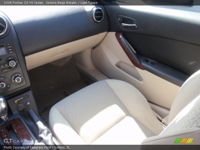Sedona Beige Metallic / Light Taupe 2008 Pontiac G6 V6 Sedan
