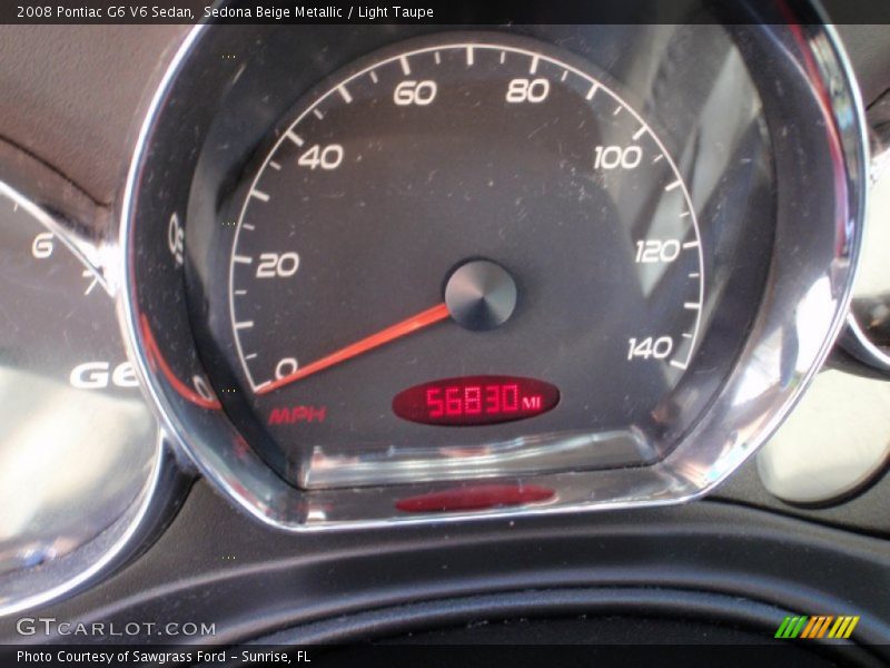 Sedona Beige Metallic / Light Taupe 2008 Pontiac G6 V6 Sedan