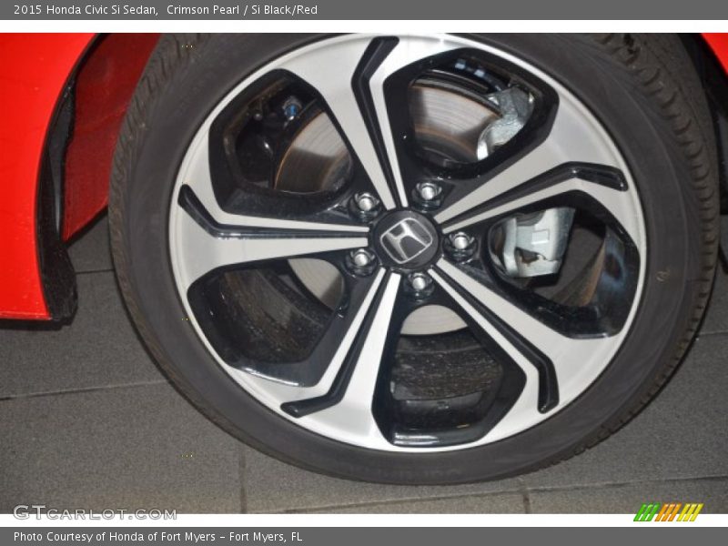 Crimson Pearl / Si Black/Red 2015 Honda Civic Si Sedan