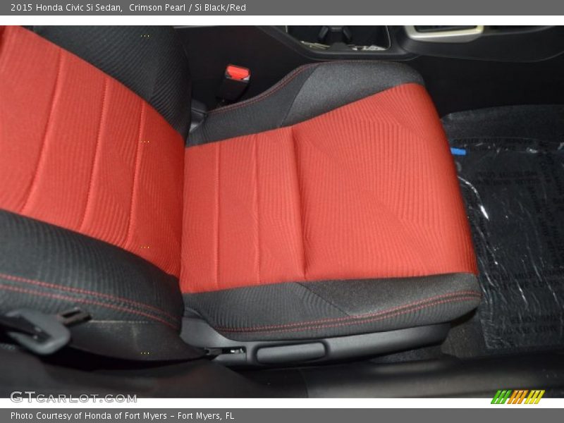 Crimson Pearl / Si Black/Red 2015 Honda Civic Si Sedan