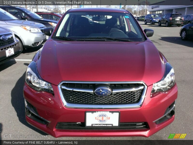 Venetian Red Pearl / Black 2015 Subaru Impreza 2.0i 5 Door