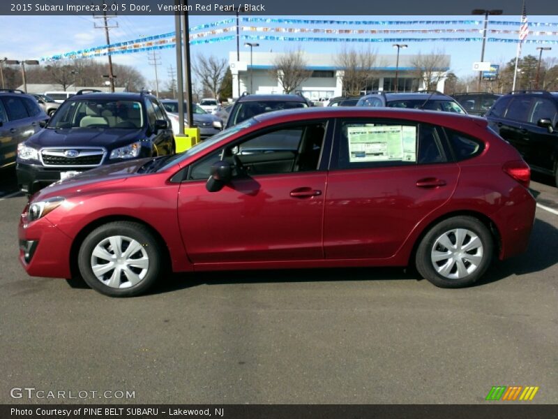 Venetian Red Pearl / Black 2015 Subaru Impreza 2.0i 5 Door