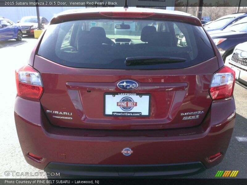 Venetian Red Pearl / Black 2015 Subaru Impreza 2.0i 5 Door