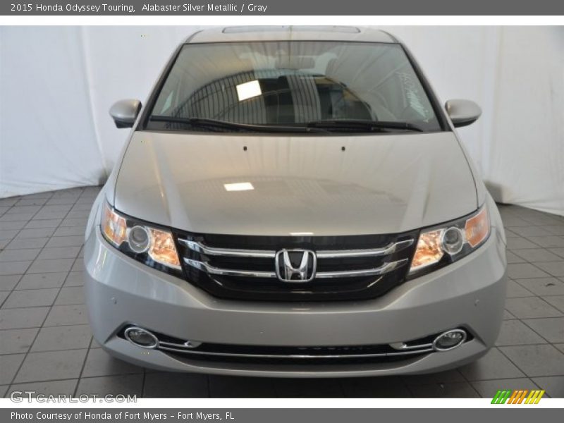 Alabaster Silver Metallic / Gray 2015 Honda Odyssey Touring