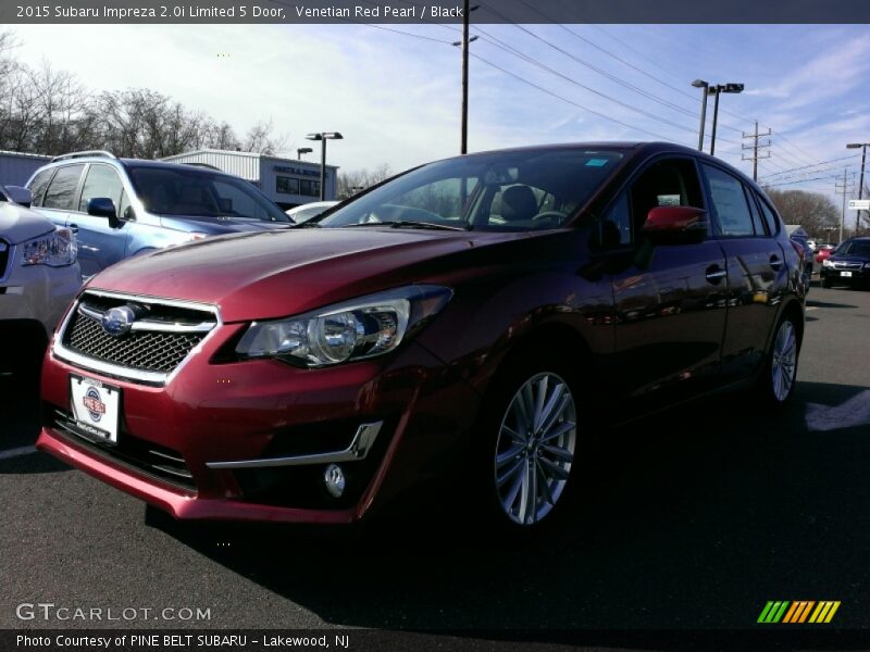 Venetian Red Pearl / Black 2015 Subaru Impreza 2.0i Limited 5 Door